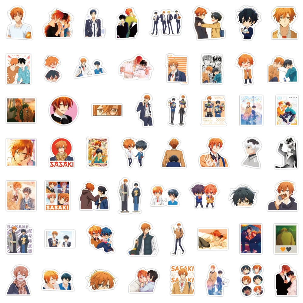 10/30/50/110Pcs Anime Sasaki And Miyano Graffiti Stickers Bl Boys Love Cartoon Aesthetic Art Decal DIY Diary Laptop Sticker Toys
