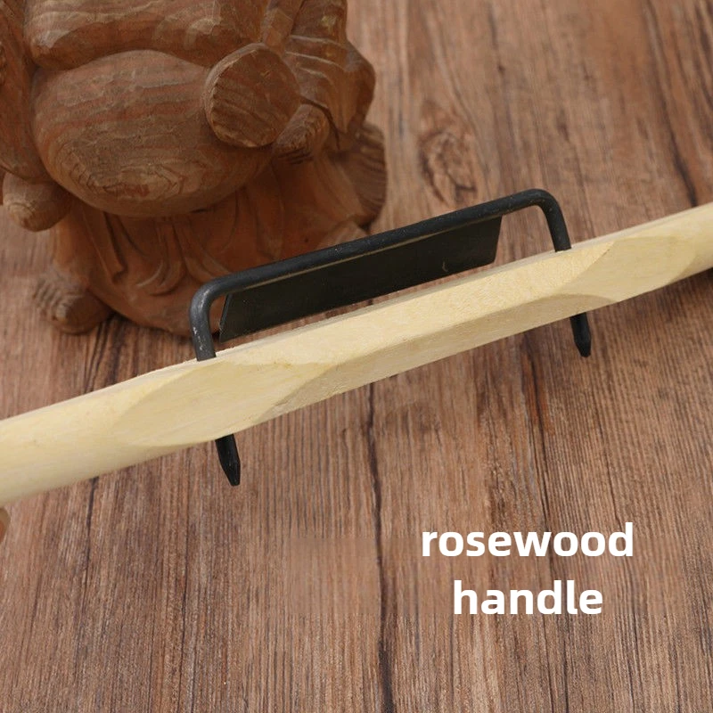 Wood Handle Traditional Hand Planer,Single Edge Spoke Shave,Roller Hand Plane,Carpenter Planing Chisel Manual Woodworking Tools