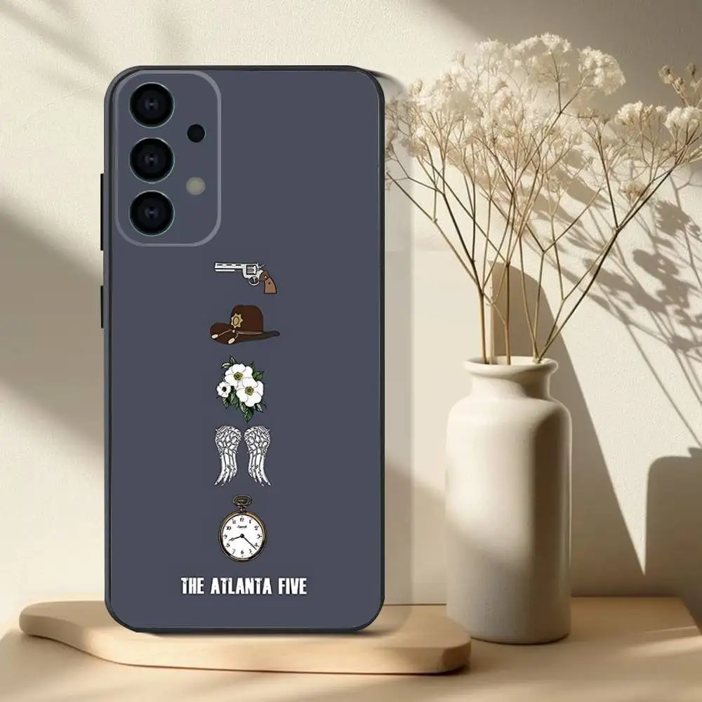 Etui na telefon Samsung S 25,24,23,22,30,21,10,9, Ultra, Plus, Lite, FE, 4,5 G z motywem serialu The Walking Dead, miękkie, czarne.