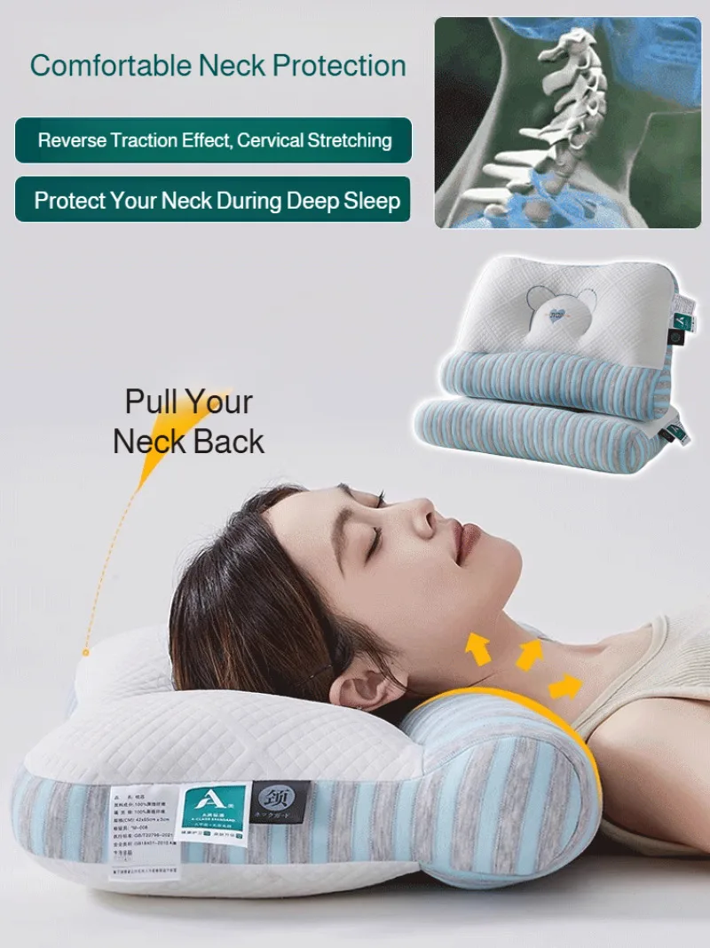 Comfort support Pillow Pillow cushion memory foam Fits the body curves neck brace Relieve cervical fatigue breathable pillow