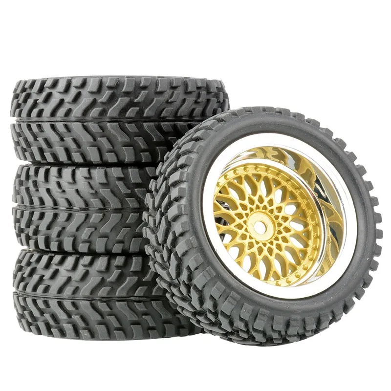 75mm Off Road Buggy Tires Wheel 12mm Hex Hubs Rubber for 1/14 1/16 1/10 RC Car Wltoys 144001 Scx10 Trxs Trx-4 Tamiya