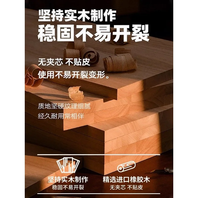 Printer rack Floor-to-ceiling multi-layer movable all-solid wood host bracket Home desk Next to storage cabinet with wheel