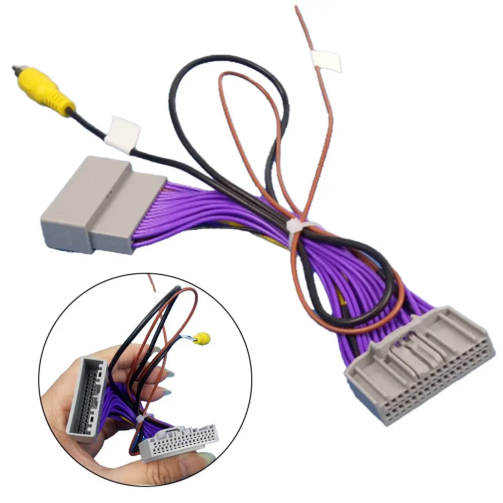 

Car Video Cable Video Converter Cable ABS Material Practical And Reliable Car Parking Assistance For Honda CRV 2012-2015