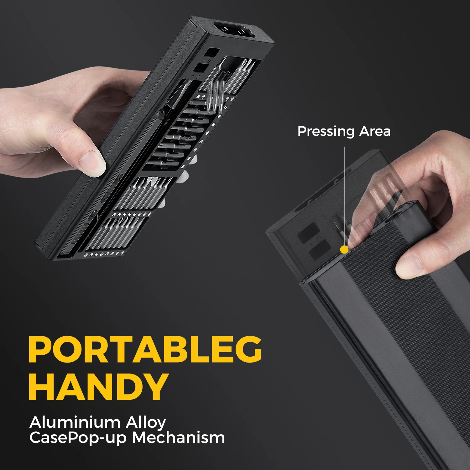 مجموعة مفكات كهربائية دقيقة 68 في 1 مع 5 إعدادات عزم الدوران 64 بت مغناطيسي أداة طاقة صغيرة مناسبة لأجهزة الكمبيوتر الهواتف #3