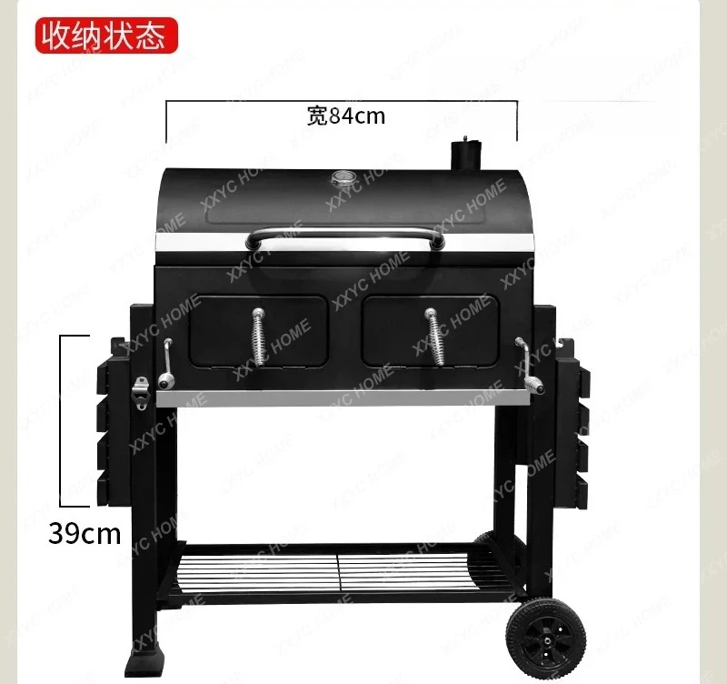 Y Outdoor Craftsman Large Villa Courtyard Cast Iron Grill Grill Home American Outdoor Charcoal Terrace