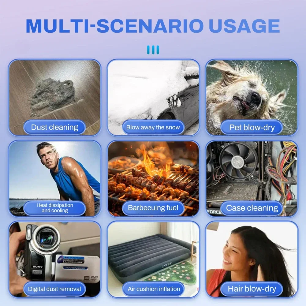 500000 دورة في الدقيقة منفاخ الهواء X11 سوبر قوية منفضة الهواء المضغوط استهلاك الكهرباء عرض الهواء فراغ منفاخ مروحة نفاثة للسيارة