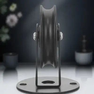 

Ceiling Pulley Mount for Hanging Lamp Chandelier Light Fixture Wheel DIY Installation Adjustable Height Iron Traction Pulley