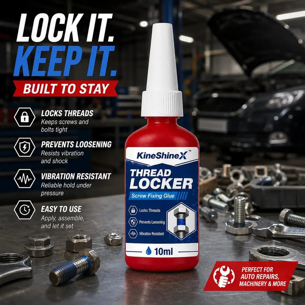 10ml Threadlocker Metal Thread Locking Adhesive Anti-loosening and Vibration-resistant For Bolts and Nuts