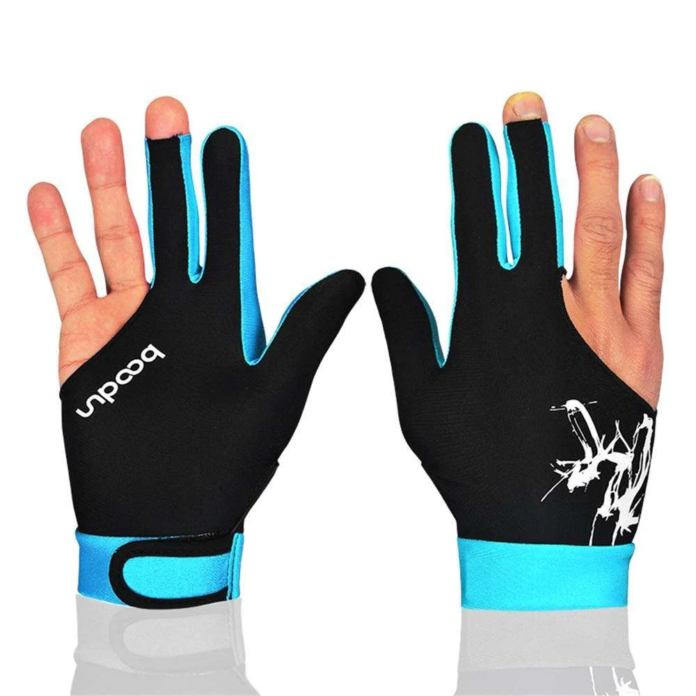 3 Finger Gloves Left Hand Multi Color Billiard Training Gloves Exercise Glove  Billiard Fitness Accessoriess Pool Table Gloves