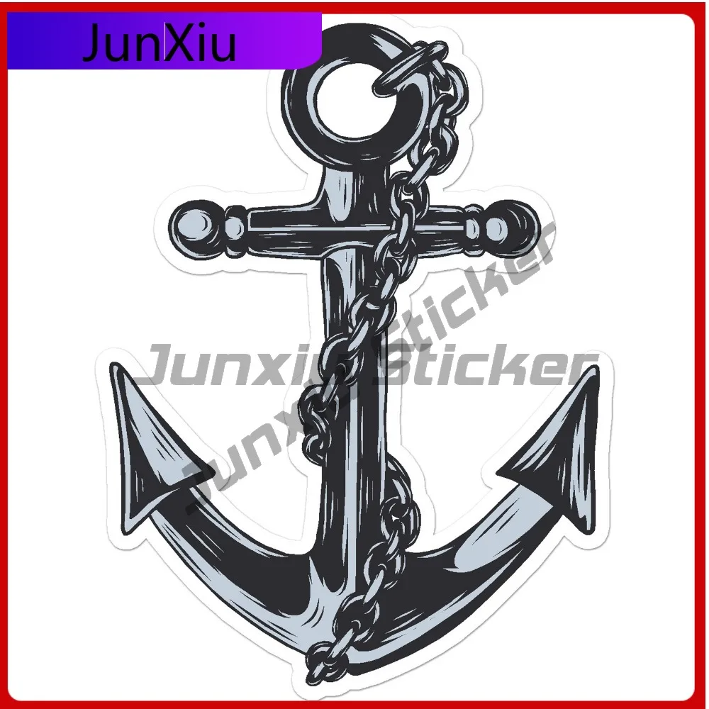 

Boat Anchor Chain New Limited Scratch Resistant Stylish Laptop Decal Waterproof Vinyl Car Window Bumper Auto Exterior Gift