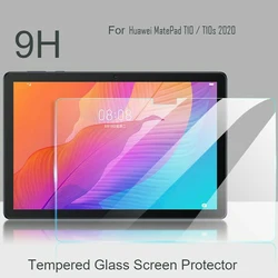 Para huawei matepad t10 9.7/t10s 10.1 anti-risco hd claro temperado filme de vidro à prova de explosão protetor de tela capa