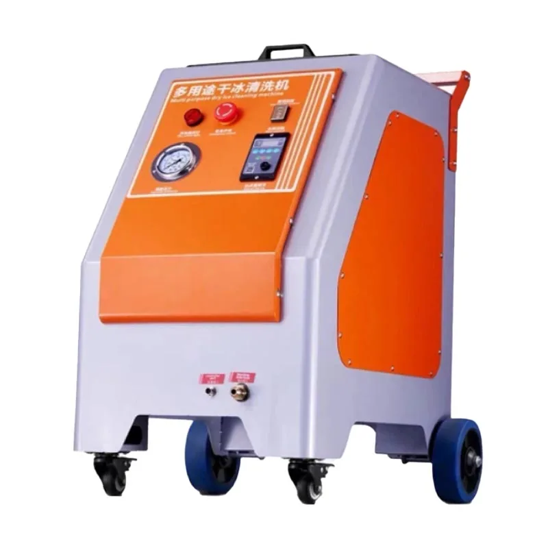 Mobile Digital Control Dry Ice Blasting Machine Industrial Duty Dry Ice Cleaning for Mold Auto Rust Grease Removal (Customized)