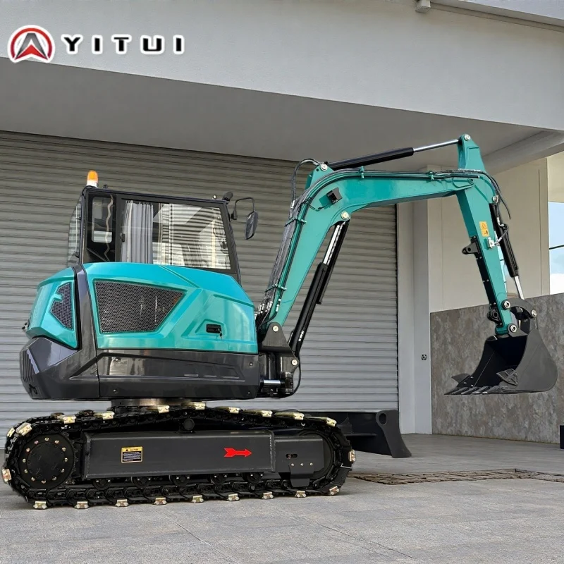 حفارة صغيرة مخصصة عالية الكفاءة 6.5 طن مع دلو دوار لاستخدام البستان الهندسة البلدية وفناء الكروم