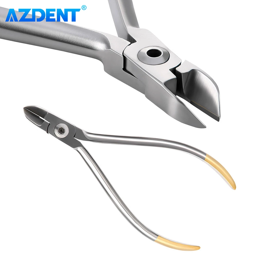 Pinza ortodontica dentale pinza da laboratorio per dentisti filamento AZDENT pinza da taglio per estremità distale strumento per taglierina a filo