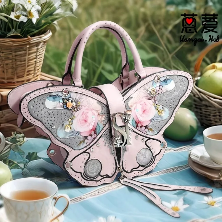 

Anthracene Original Design Butterfly Bag Backpack Fashion Luxury Crossbody Bag Valentine's Day Gift for Girlfriend