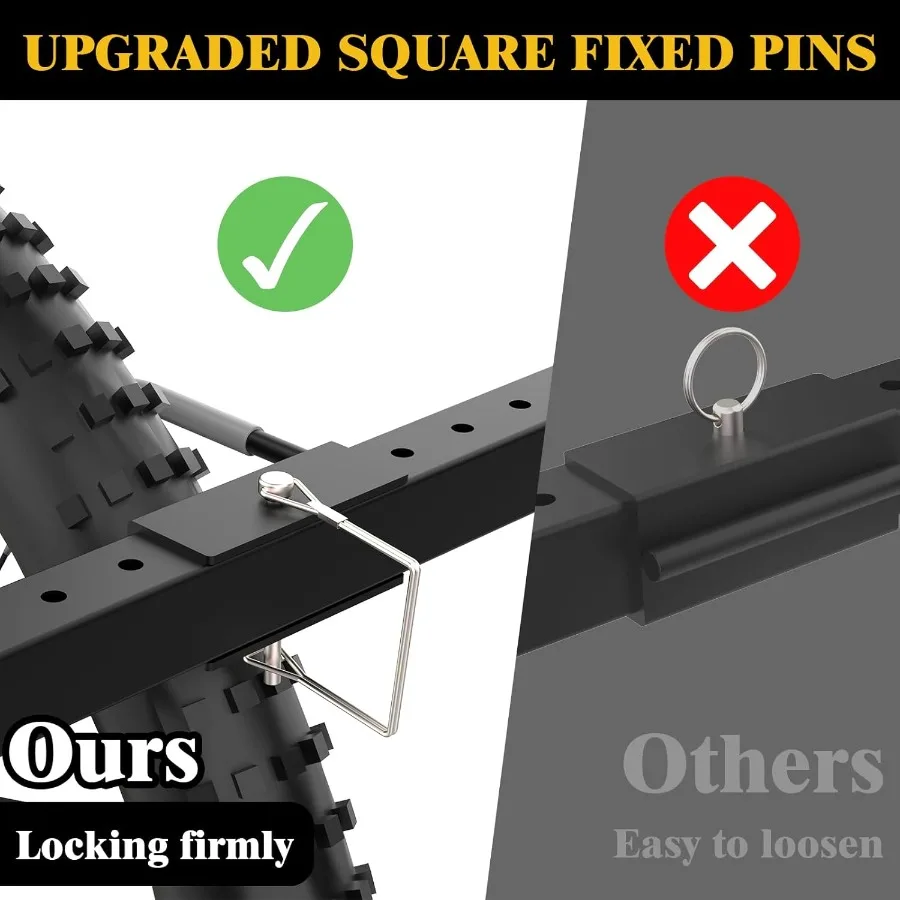 رف تخزين الدراجة قائم بذاته لـ 5 دراجات 52 رف دراجة عمودي فولاذي عريض مع 5 خطافات دراجة 6 خطاف لتخزين الخوذة الدراجة R