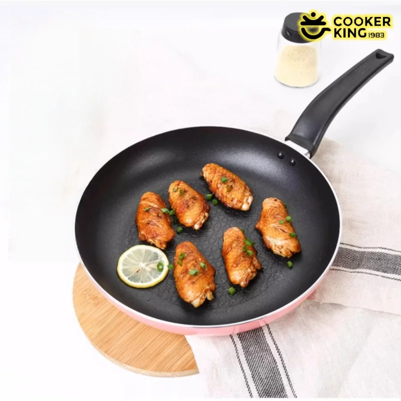 

COOKER KING 26/28 см сковорода алюминиевая кастрюля с антипригарным покрытием тисненая сковорода для стейка вок и яиц сковорода с низким дымом и плоским дном с ручкой
