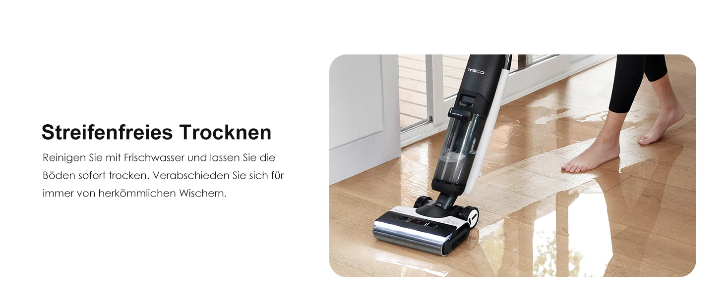 Tineco Floor ONE S7 PRO Kabelloser Nass-Trocken-Saugwischer mit LED-Display, entfernt klebrige Verschmutzungen und Tierhaare, Zentrifugaltechnologie – Detail 12
