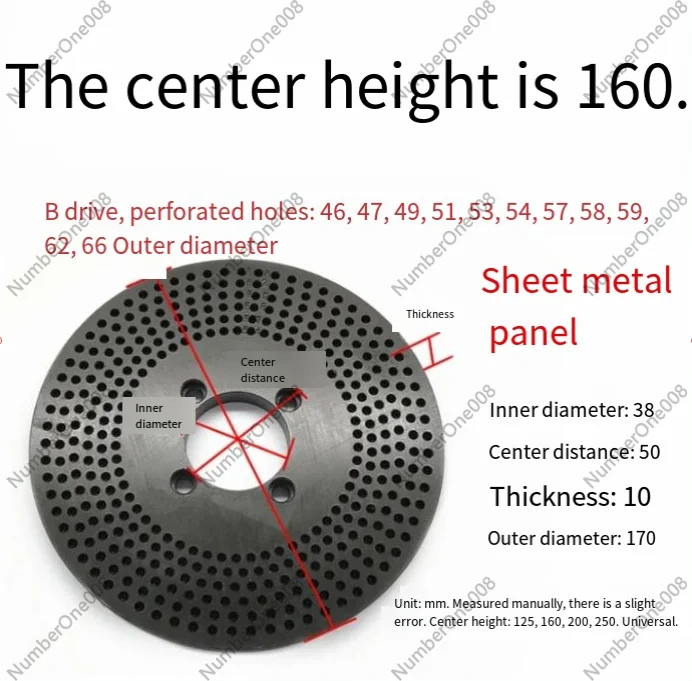 Universal Indexing Head Dividing Plate for FW F11 Series, Center Height 80/100/125/160/200mm 1:40 Ratio MT3 MT4 100kg Load