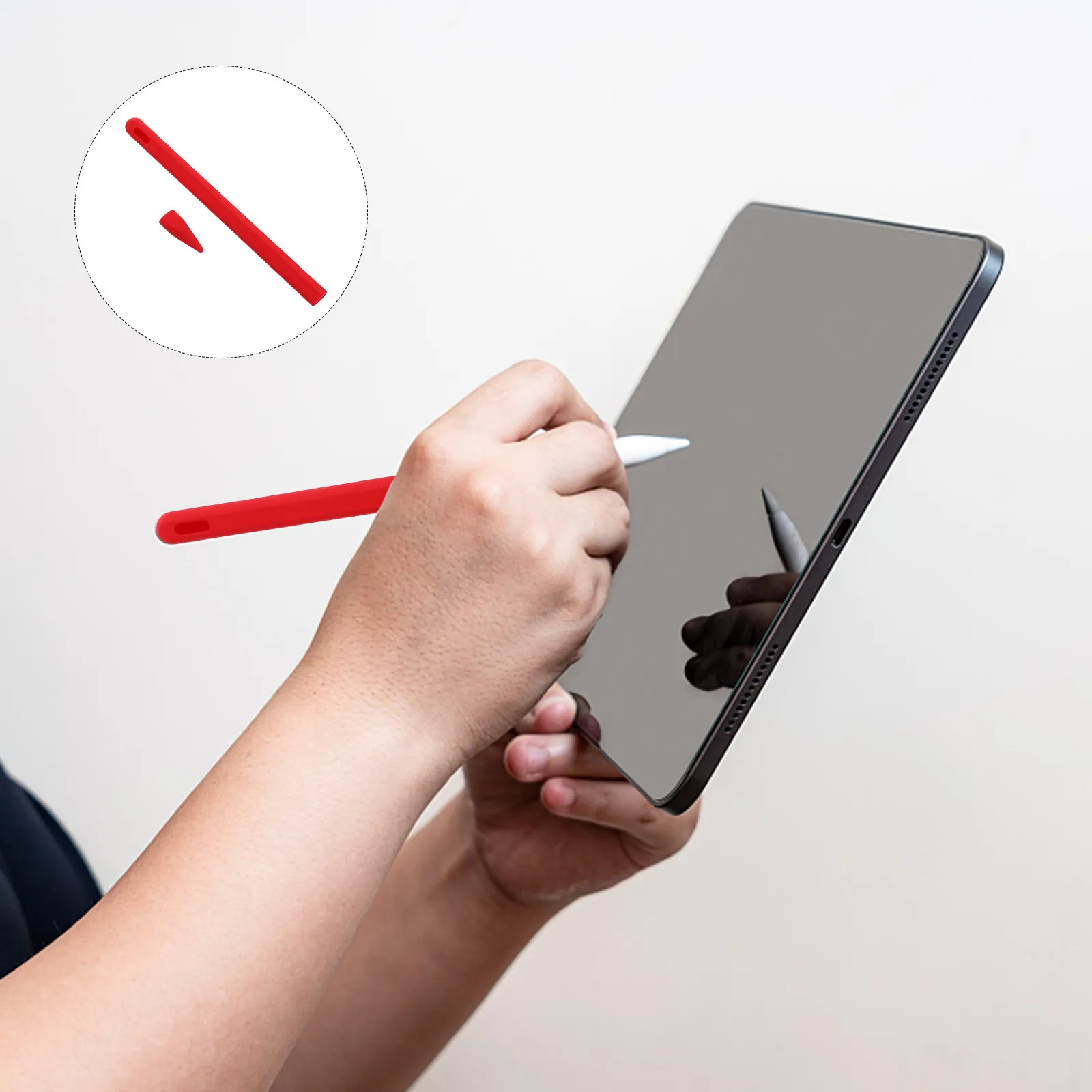 Stylish Silicone Stylus Cover for Pencil 2 Easy Install Precision Fit Refreshing Colors Dirt Proof Roll Prevention