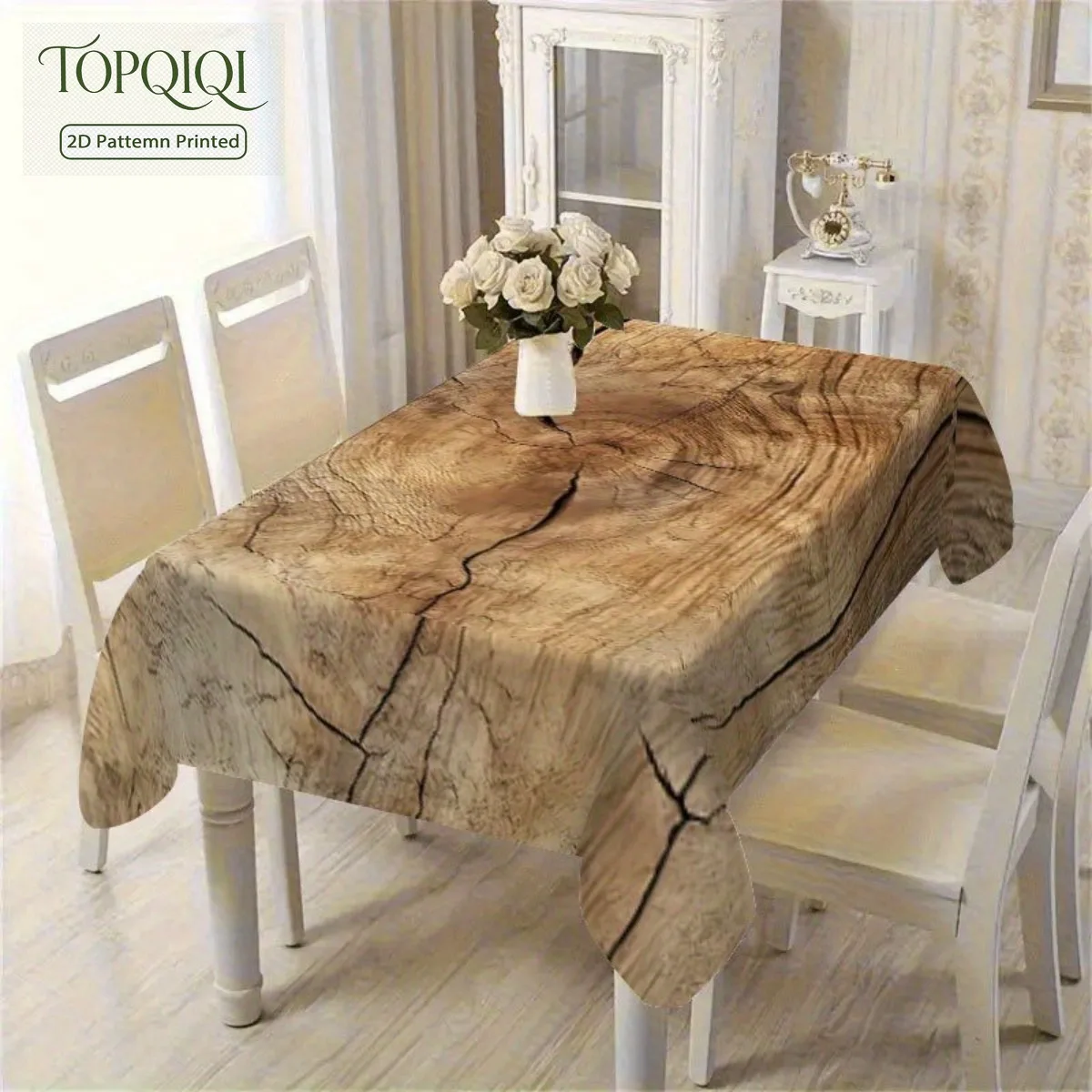 Soft and fashionable wood-grain tablecloth, suitable for dining tables, coffee tables and desks