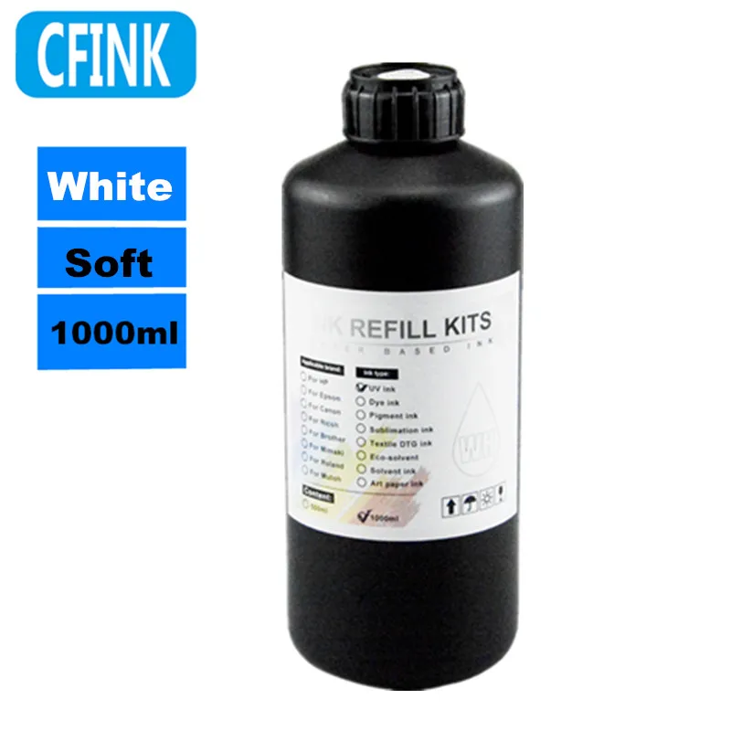 Imagem -06 - Tinta uv Macia para Impressora Plana uv Epson a2 a3 a4 L800 L805 R1390 L1800 R2000 Xp600 T800 Tinta uv de Couro Flexível 1000ml