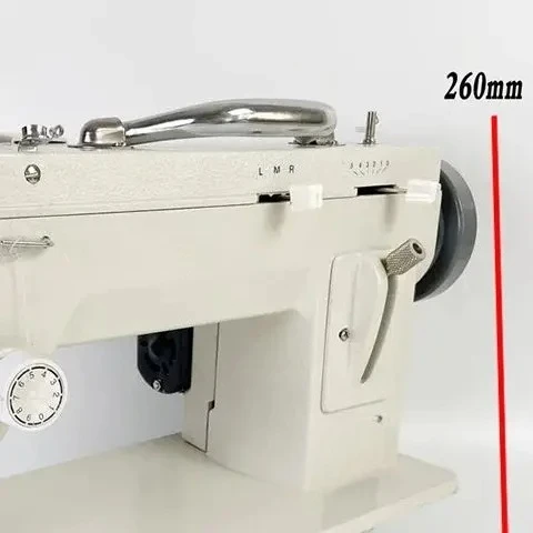 Electric Thick Material Sewing Machine Walking Foot Zigzag Stitch 9'' Arm Leather And Heavy-Duty Sewing Machine