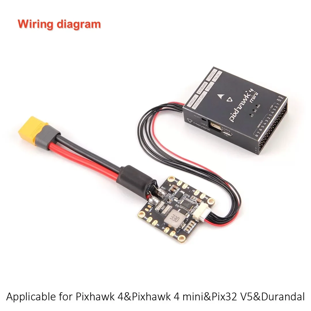 holybro PM06 V2 14S Power Module 2S-14S Input voltage 60A Rated Current For Pixhawk 4 Mini Durandal RC Multi Axis FPV Drone