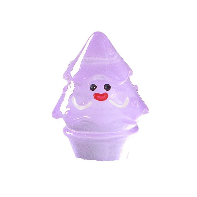 5pcs/1pcs Mini Luminous Christmas Tree Ornaments Figure Decor Kids New Year Gift