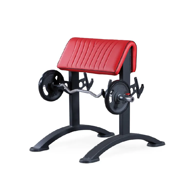 Plate Loaded Fitness Equipment Standing Preacher Curl Bench for Gym Workout Arms Curl Biceps Strength Training for Clubs