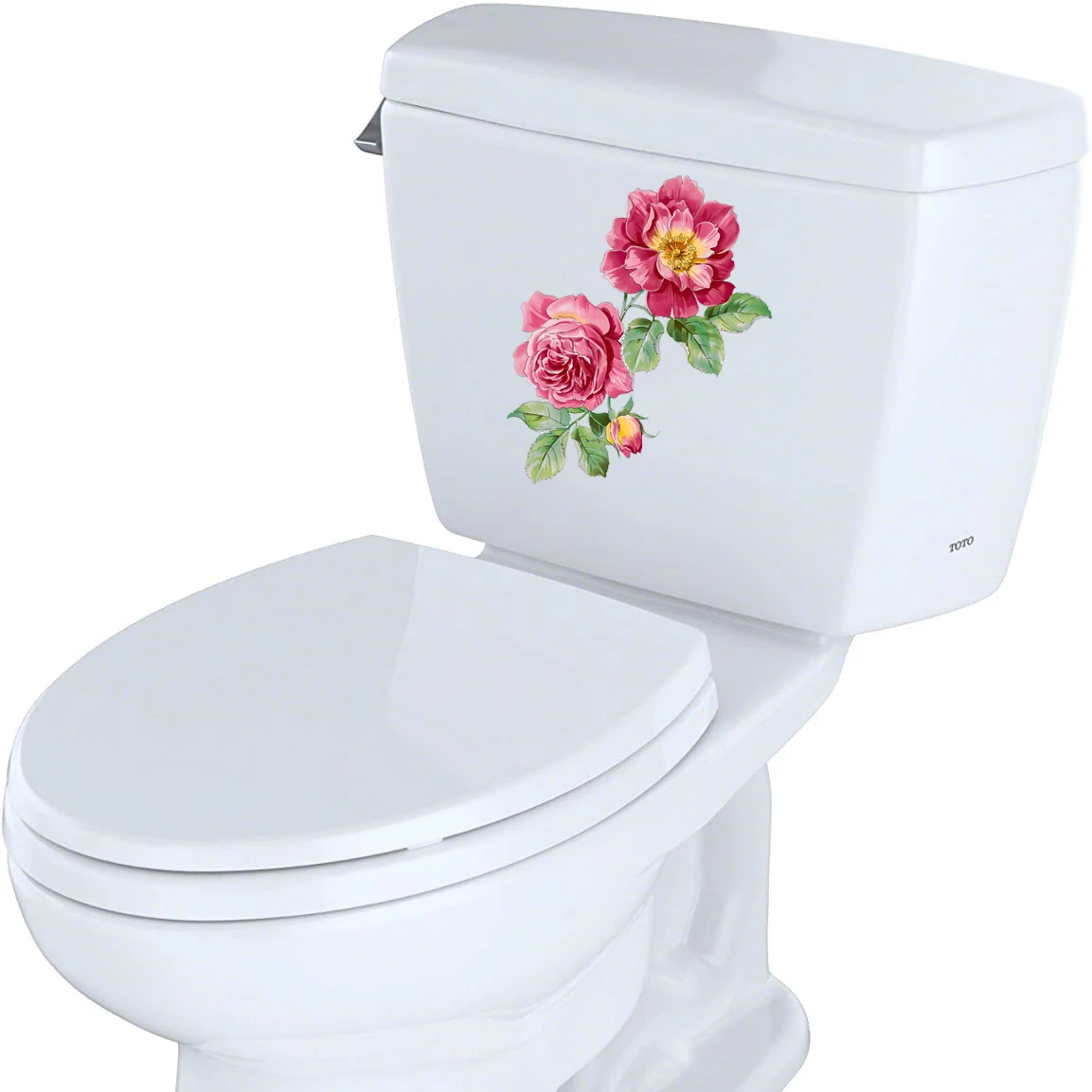 Three Ratels QCF43 Beautiful Rhododendron Magnolia sticker for home decoration refrigerator Toilet decals