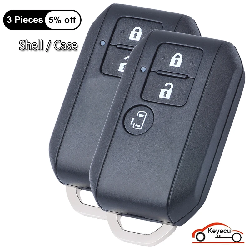 KEYECU 2 3 Buttons Case for Suzuki Swift Ertiga 2018 2019 2020 2021 2022 2023 Auto Smart Remote Control Key Shell Cover Fob