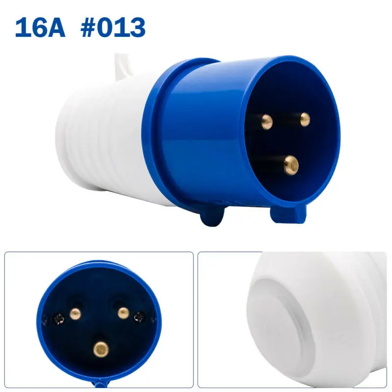 IP44 Industrial Socket 3 PIN Waterproof Connector 16A 32A Socket Industrial Male Female Electric Plug 240V Wall Mount Plug 1pcs