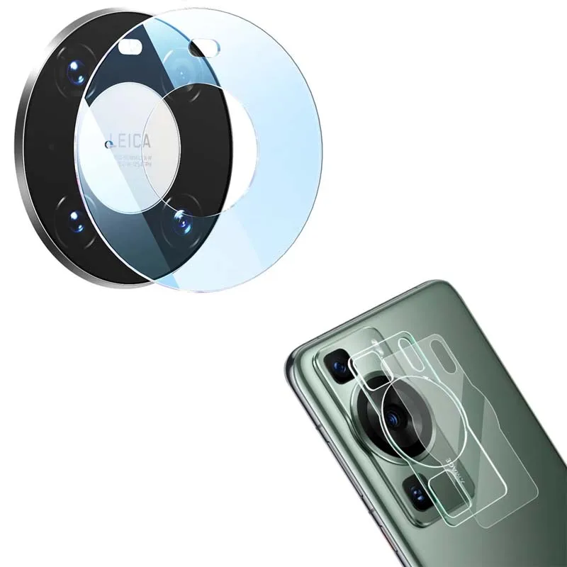 2pc Tempered Glass Camera Lens for Huawei P30 Pro P60 Pro Mate 60 Pro+ Plus RS Ultimate Lens Film Protector Integrate Glass Cap