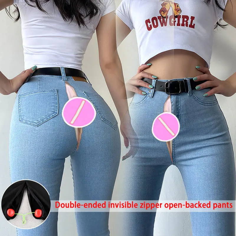 American Style Retro Denim Sexy Skinny Pants Summer Thin 2022 High Waist Jeans for Women Peach Hip Women Jeans Autumn Clothing