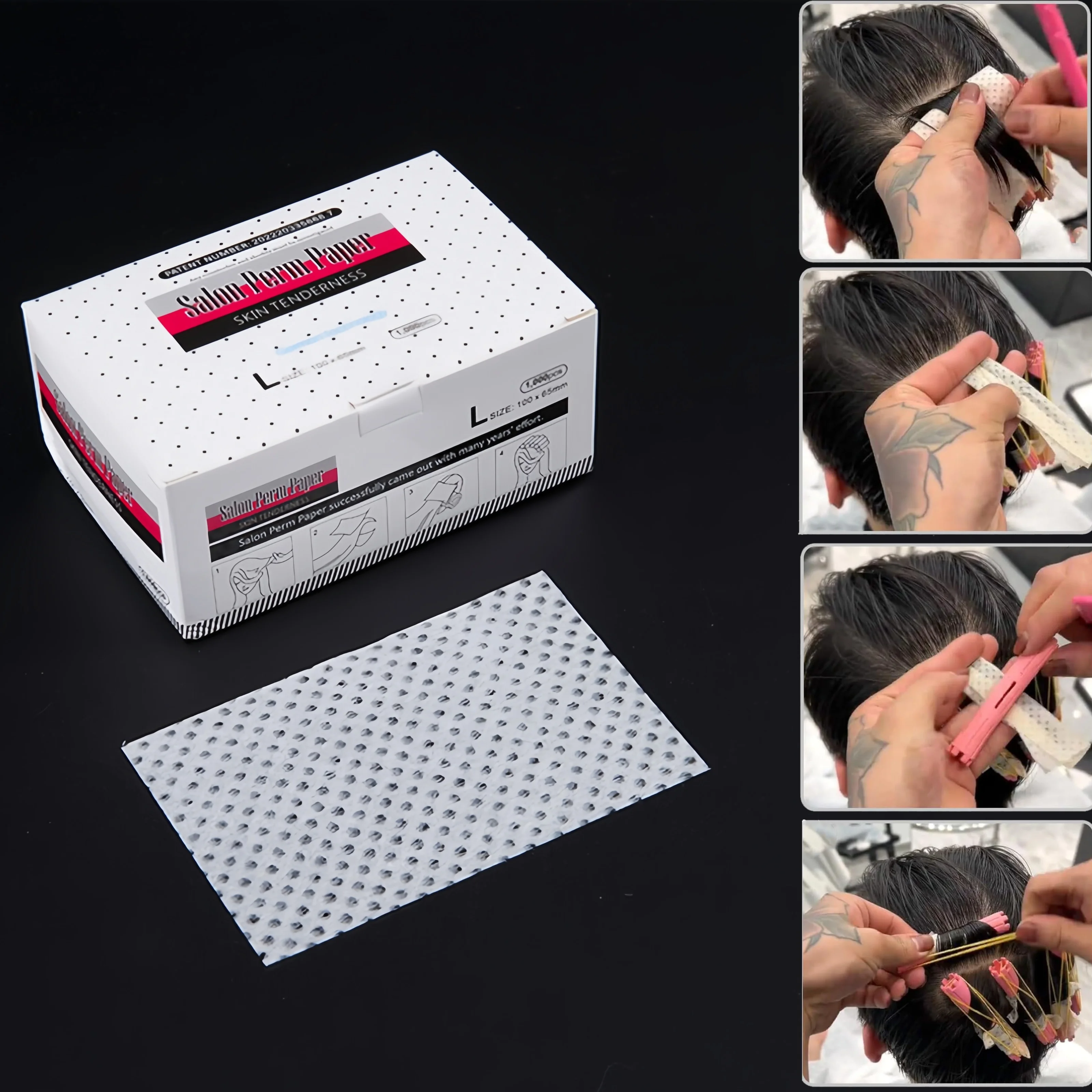 

1000 Sheets Hair Perm Paper Ultra-Thin Mesh Hair Perm Paper Personal Grooming Tools for Hair Professional Stylist Home Salon