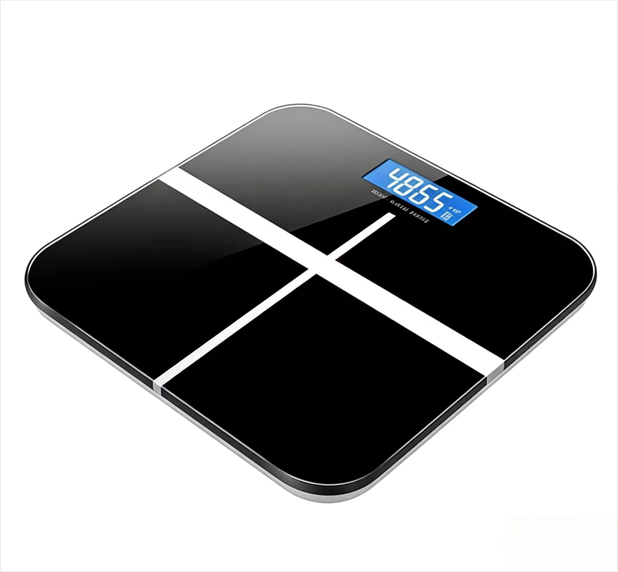 Digital Body Weight Scale – 400 LB/180KG Capacity, LCD Display, Ultra-Wide Platform, with Temp (°F) and USB Charging