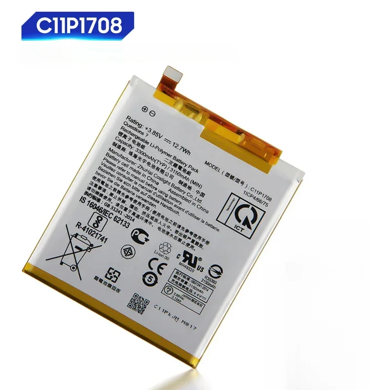 

Аккумулятор телефона C11P1708 для ASUS ZenFone 5 5Z ZS620KL ZE620KL Z01RD X00QD 3300 мАч