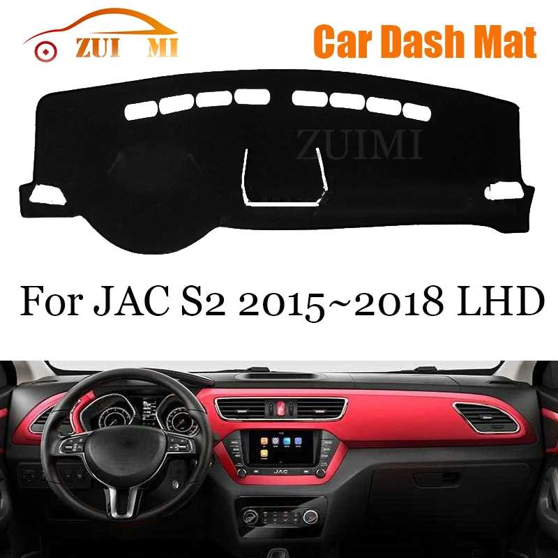 

ZUIMI Dashboard Cover Dash Mat Dashmat For JAC S2 2015~2018 LHD RHD Dash Board Cover Pad Sun Shade