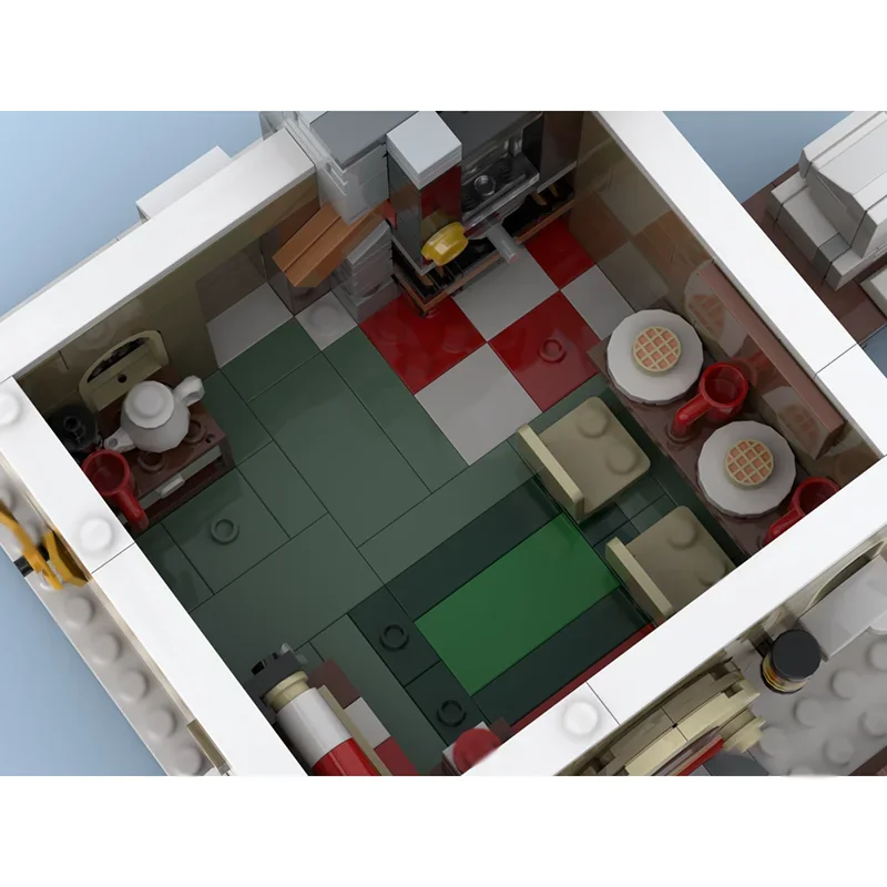 Moc Building Blocks Modular Elf Club House Technology Modular Bricks Model  Gifts Christmas Toys DIY Sets Assembly