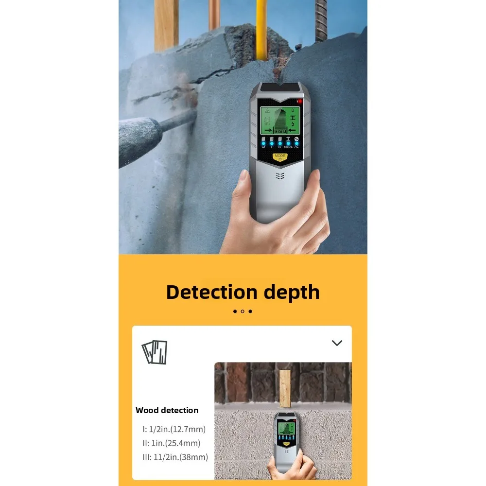 SH402 Wall Detector Metal Detector,High Sensitivity,Accurate Detection of Metals/Wires/Nails,Convenient,Suitable forConstruction