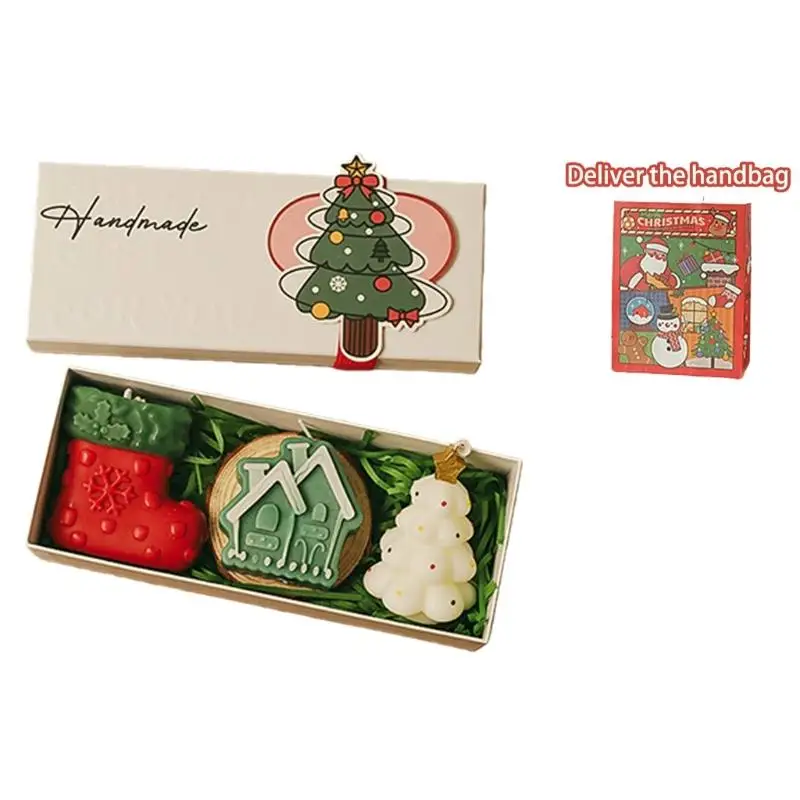 E8BD Christmas Scented Winter Holiday,Natural Soys Wax Aromatherapys