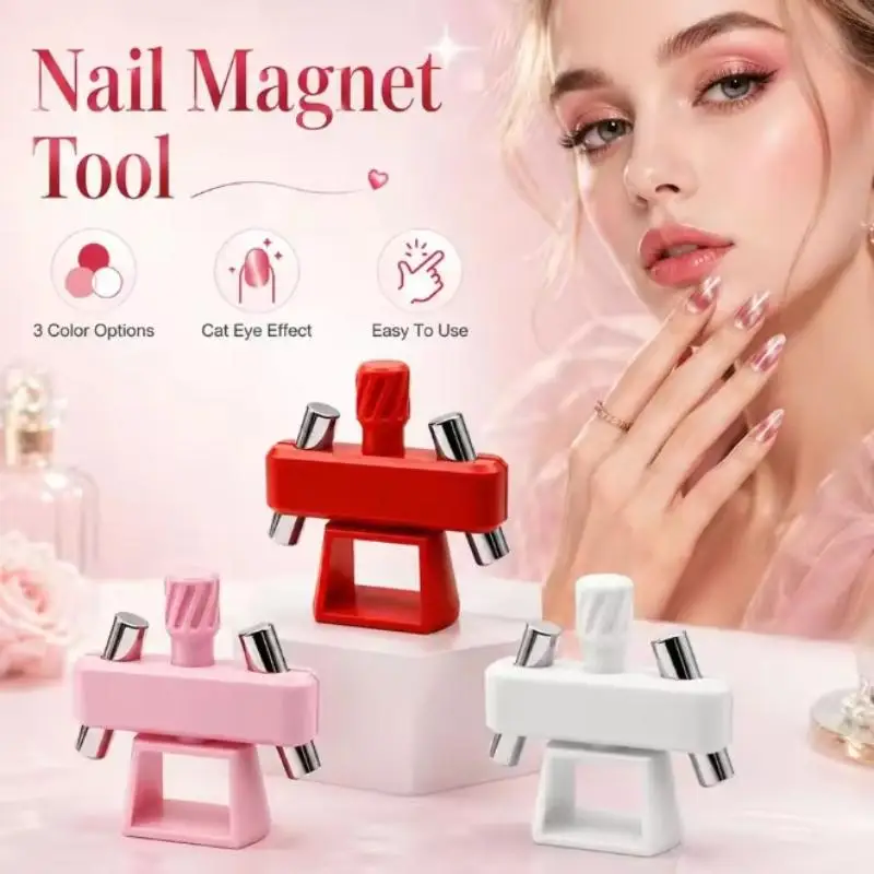 1 Stück weißer, kreativer und leistungsstarker Magnet für Nagelbedarf, Katzenaugen-Gyroskop, Katzenaugen-Glasperlen-Nagelkunstwerkzeug – Detail 5