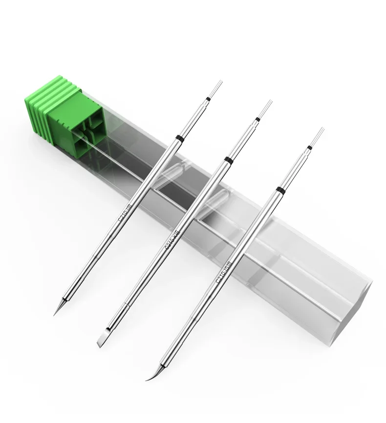 

C210 Series Electric Welding Tool Rework Iron Station Soldering Tip Iron Welding Head Fast Heating Lead Free Silver Kailiwei