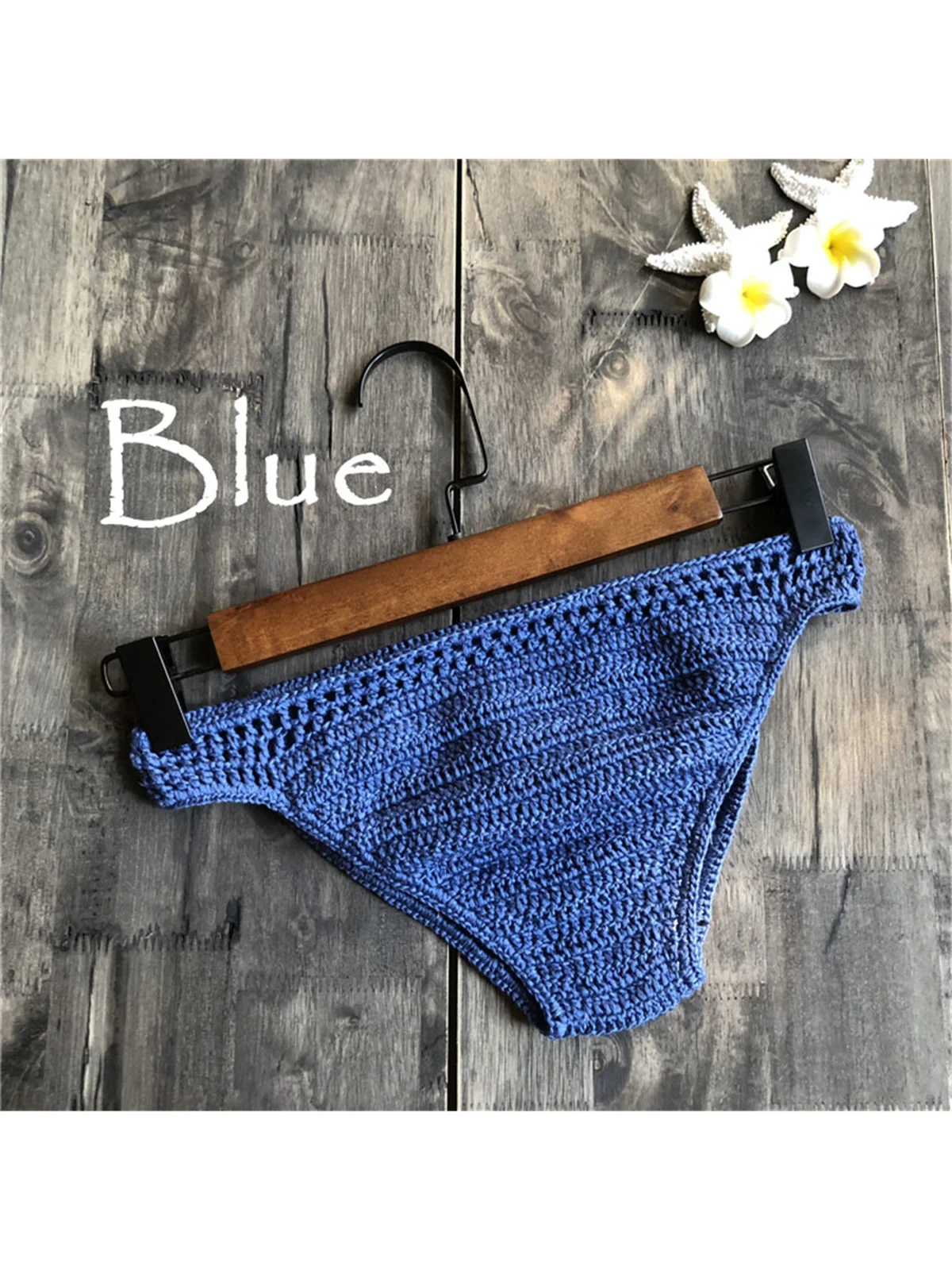 S - XL 9 Colors Crochet Knitted Bikini Bottom Swim Brief Women Swimwear Female Bather Brazilian Tanga Panties Underwear K4195