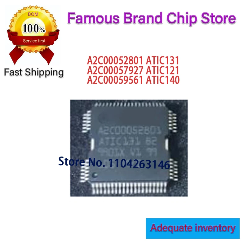 New Original A2C00052801 ATIC131 B2 HQFP64 in stock 1pcs/Lot