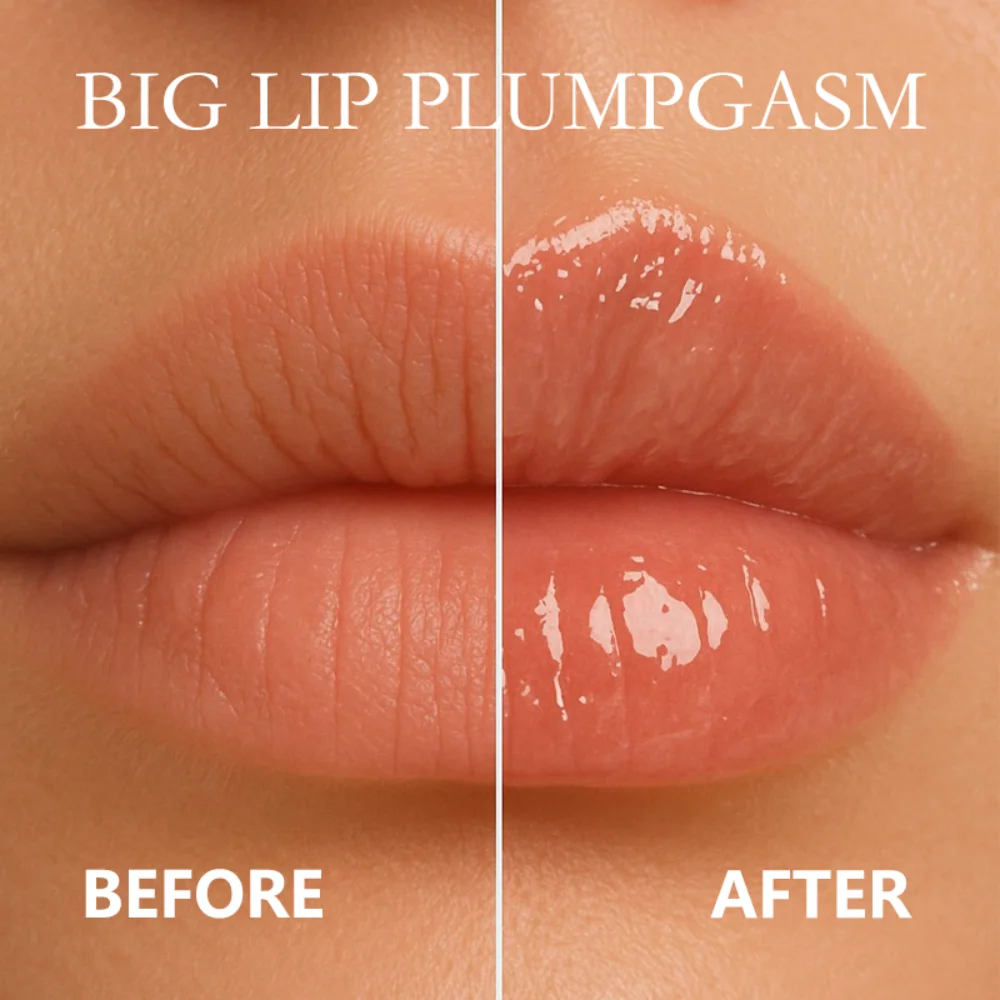 ملمع شفاه مرطب للشعر عشوائي مكون من 6 ألوان، يدوم طويلاً، سهل الاستخدام، بلسم شفاه للعناية بمكياج الشفاه هدية عيد الميلاد #3