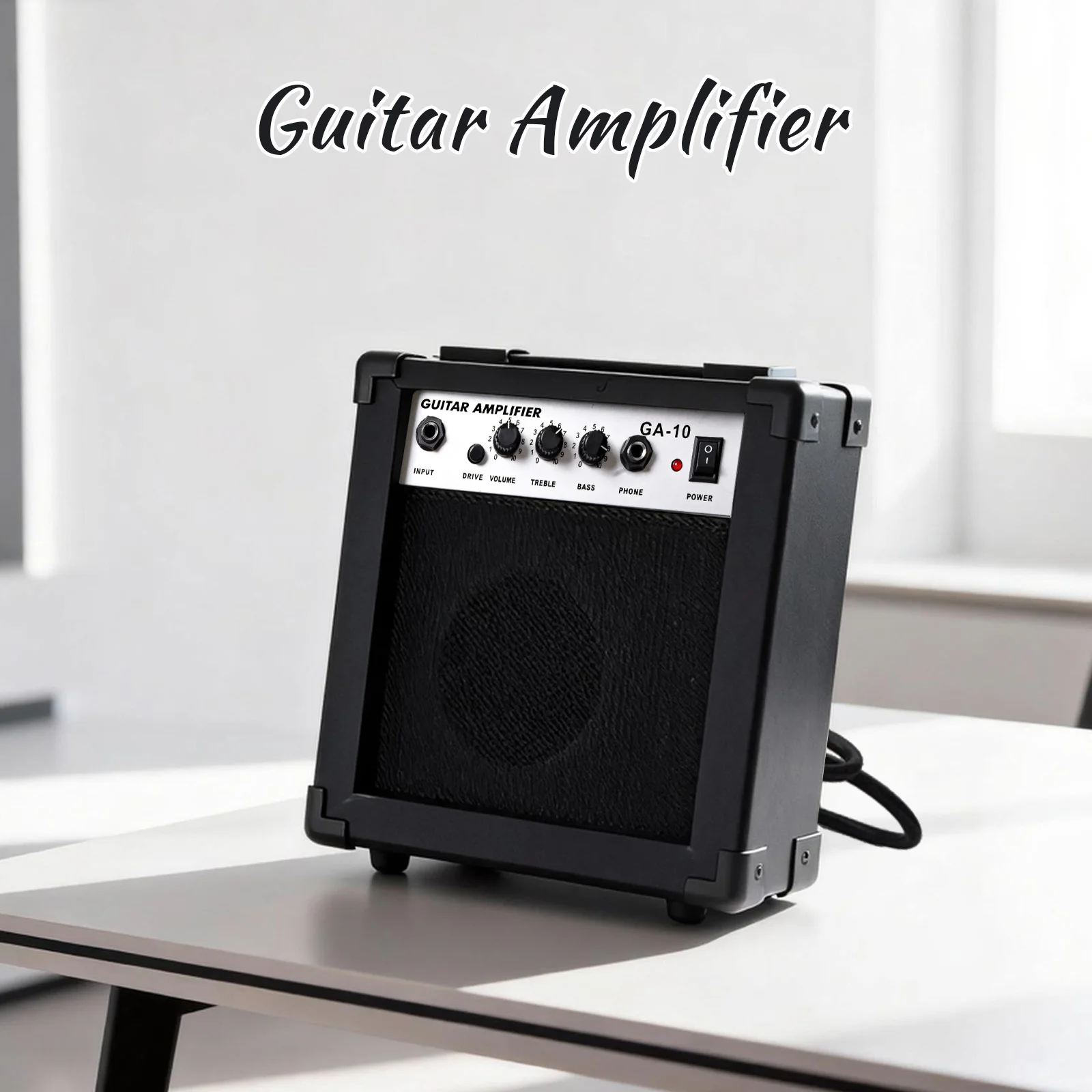 Portable Electric Guitar Amplifier, Mini Bass Speaker, with Tone and Volume Control, Suitable for Live Performances and Practice view 3