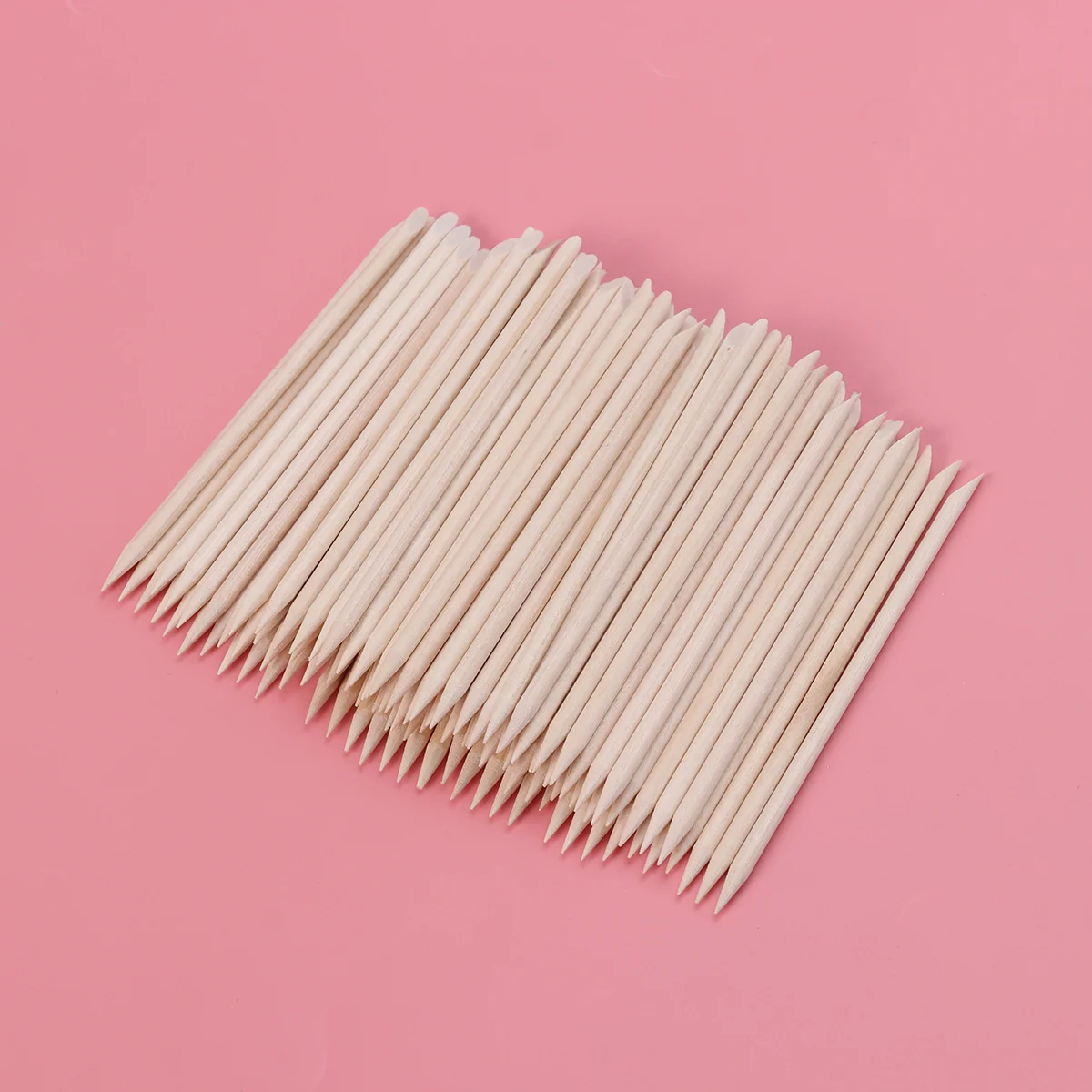 Stick Bobby Pins Decorative Orange Wood for Nails Cuticle Bamboo Pusher Man Pedicure Tools