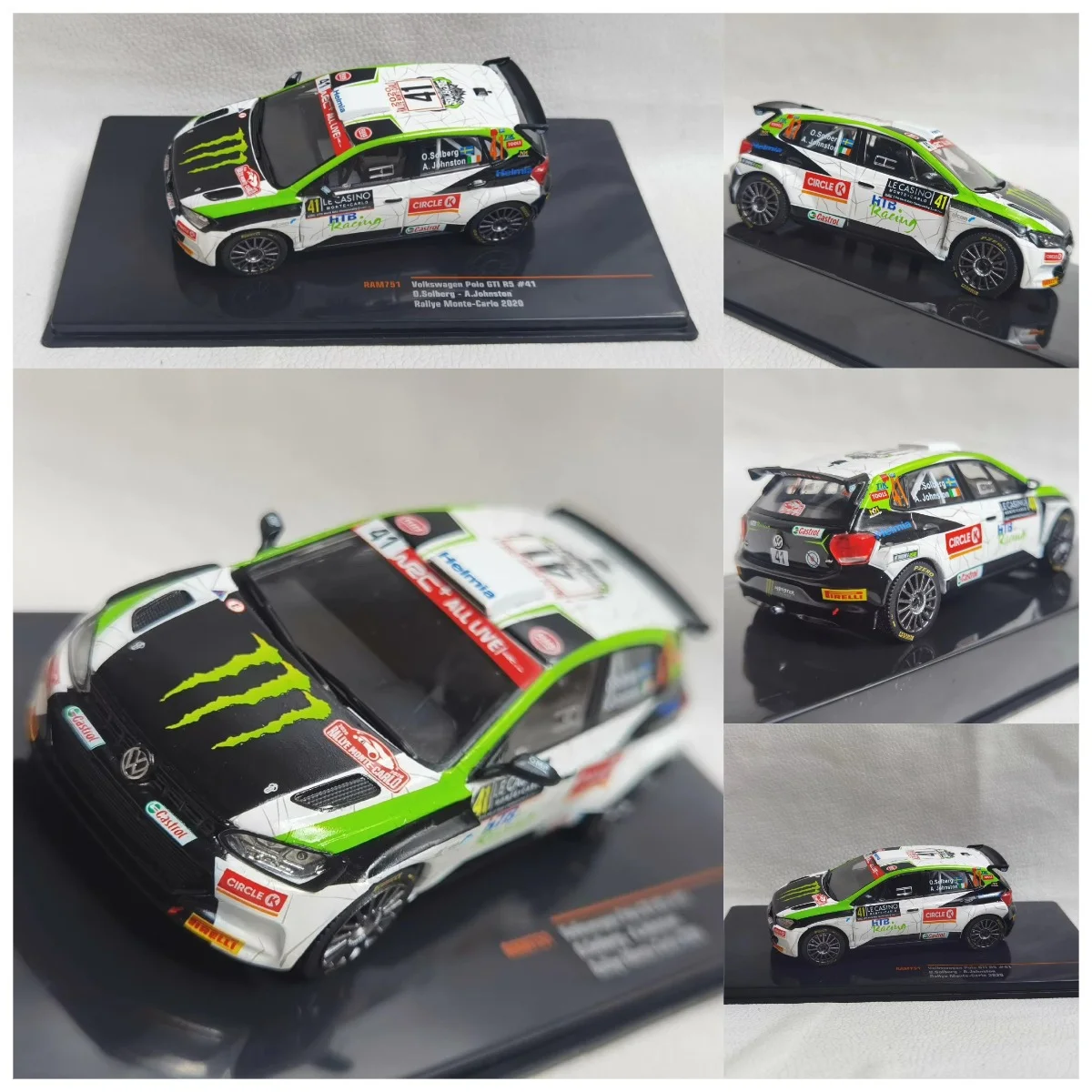 

IXO Diecast 1/43 Scale VW Polo GTI R5 # 41 2020 Rally Car 4b Alloy Car Model